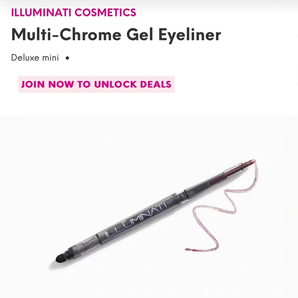 NEW || ILLUMINATI COSMETICS Multi-Chrome Gel Eyeliner HEIR Plum + Olive || .28g